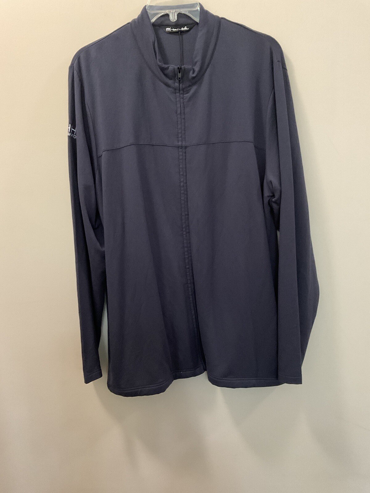 TRAVIS MATHEW Logo Blue Nights Newport full Zip Fleece Golf Jacket XL gallery