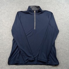 Fairway Greene Pullover Men Medium FG Golf 1/4 Zip Mock Neck Stretch Casual Top