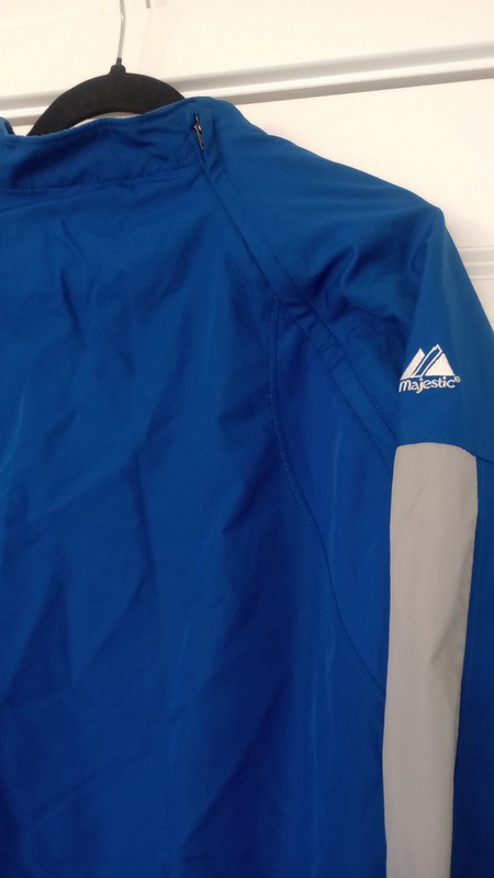 MAJESTIC COOL BASE 1/4 PULLOVER JACKET REMOVABLE SLEEVES MENS MEDIUM USED gallery
