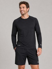Russell Athletic Black Long Sleeve Dri-Power 360 Athletic Shirt Size Medium