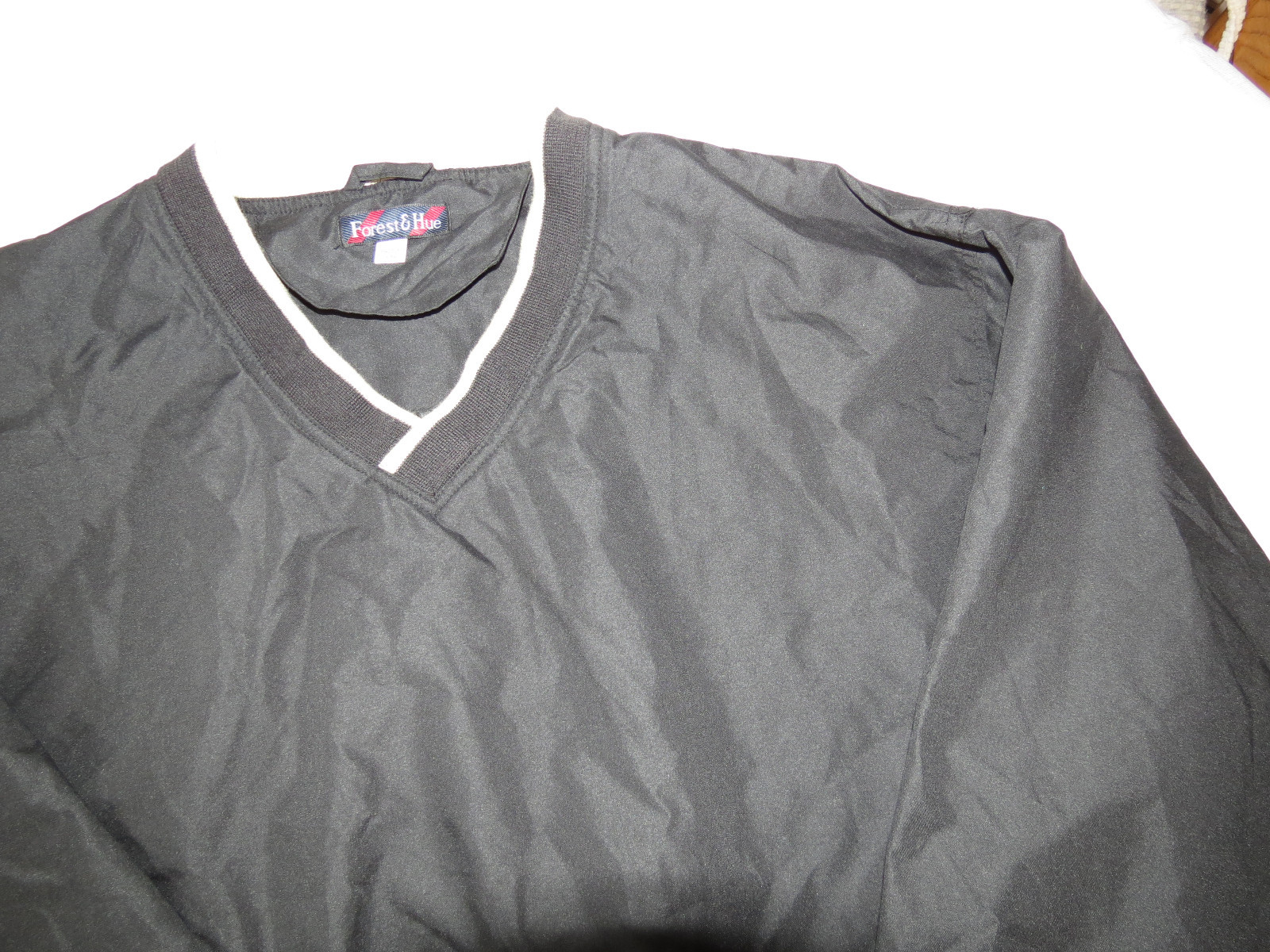 Mens Forest & Hue Long sleeve V Neck shirt Size L large black tan NWOT gallery