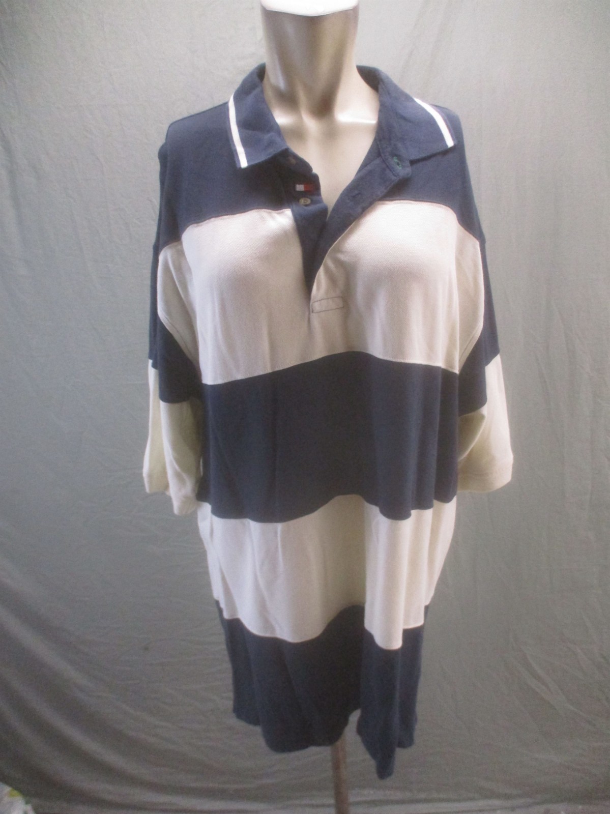 Tommy Hilfiger Golf Size XL Mens Multicolor 100% Cotton Logo Activewear Polo 341 gallery