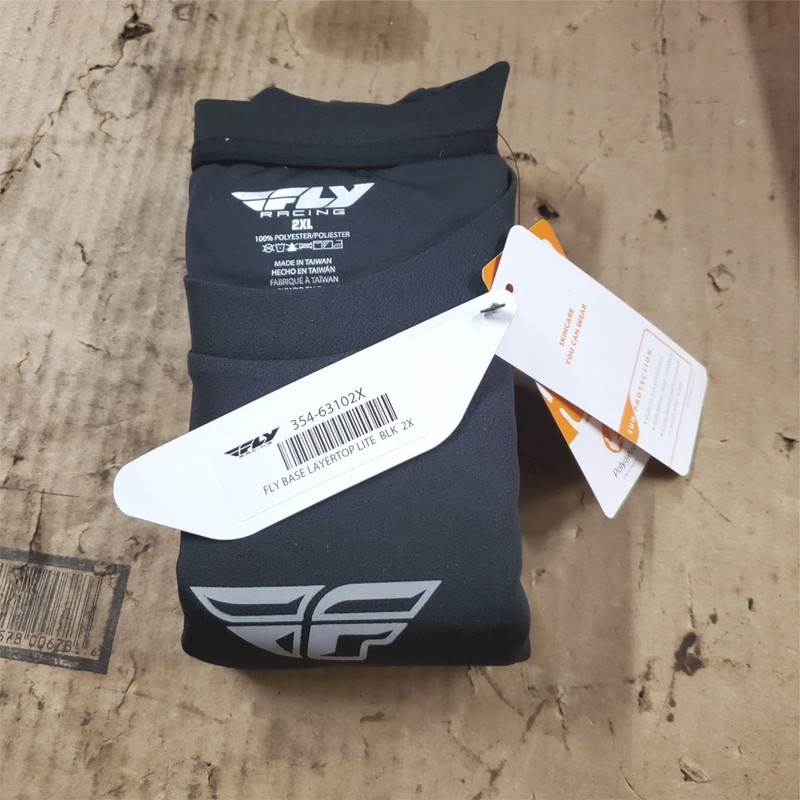 Fly Racing 2XL Under Garment Lightweight Base Layer Shirt Lite Black 354-63102X gallery