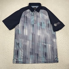 Greg Norman Polo Shirt Mens Medium Multicolor Play Dry ML75 PGA Short Sleeve
