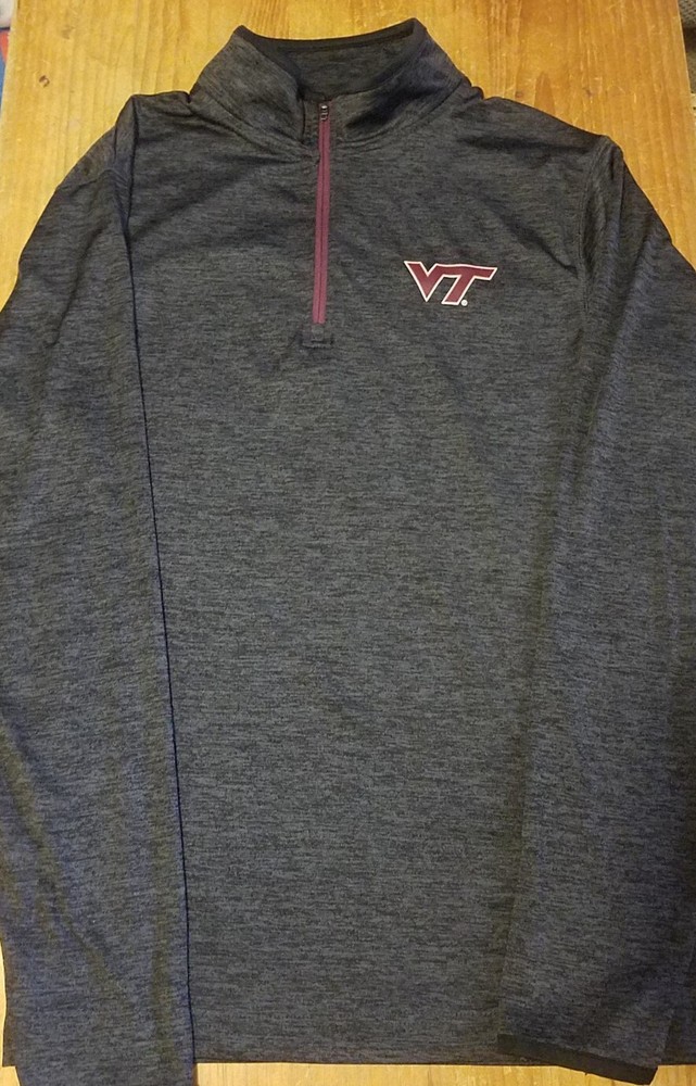 🔥VIRGINIA TECH COLOSSEUM 1/4-ZIP LONG SLEEVE JACKET SHIRT SIZE SMALL