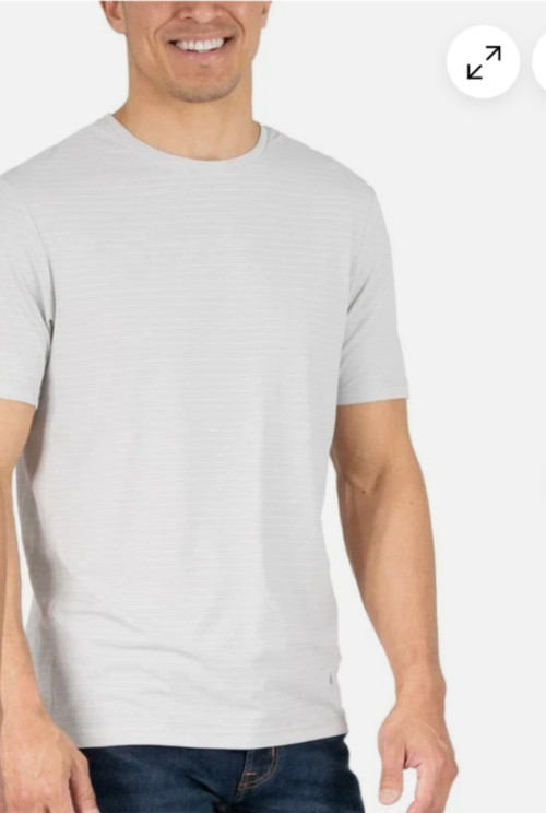 Soybu Men's 1-pack 4-Way Stretch Moisture Wicking Active Tee Gray Size L