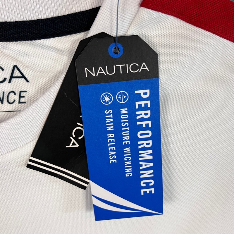 Nautica Mens Performance Colorblock Shirt Size S Multicolor Moisture Wicking NWT gallery