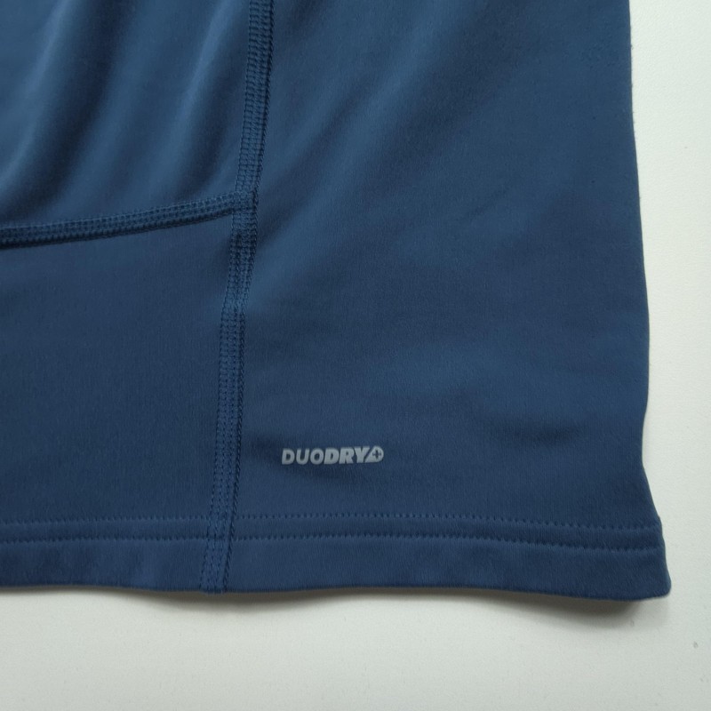 Champion Men Shirt Large Blue Black Tee DuoDry Power Core Mock Neck Athletic Gym gallery