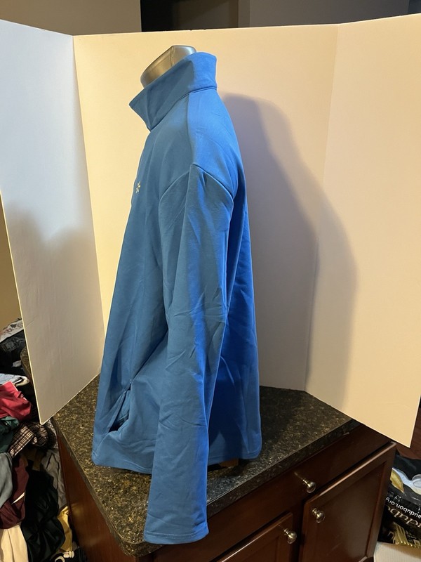 Walmart Employee Men’s Pullover Snap Shirt Blue Polyester Blend XXL gallery