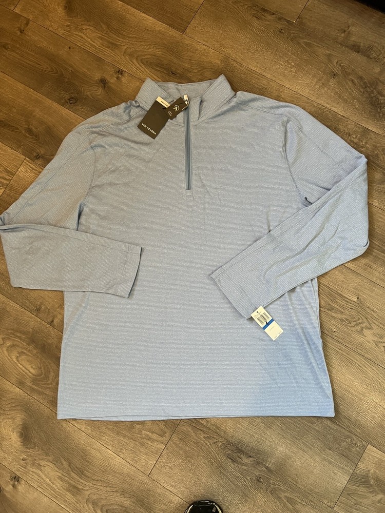 Van Heusen Quarter Zip Soft Touch Shirt Size XL New