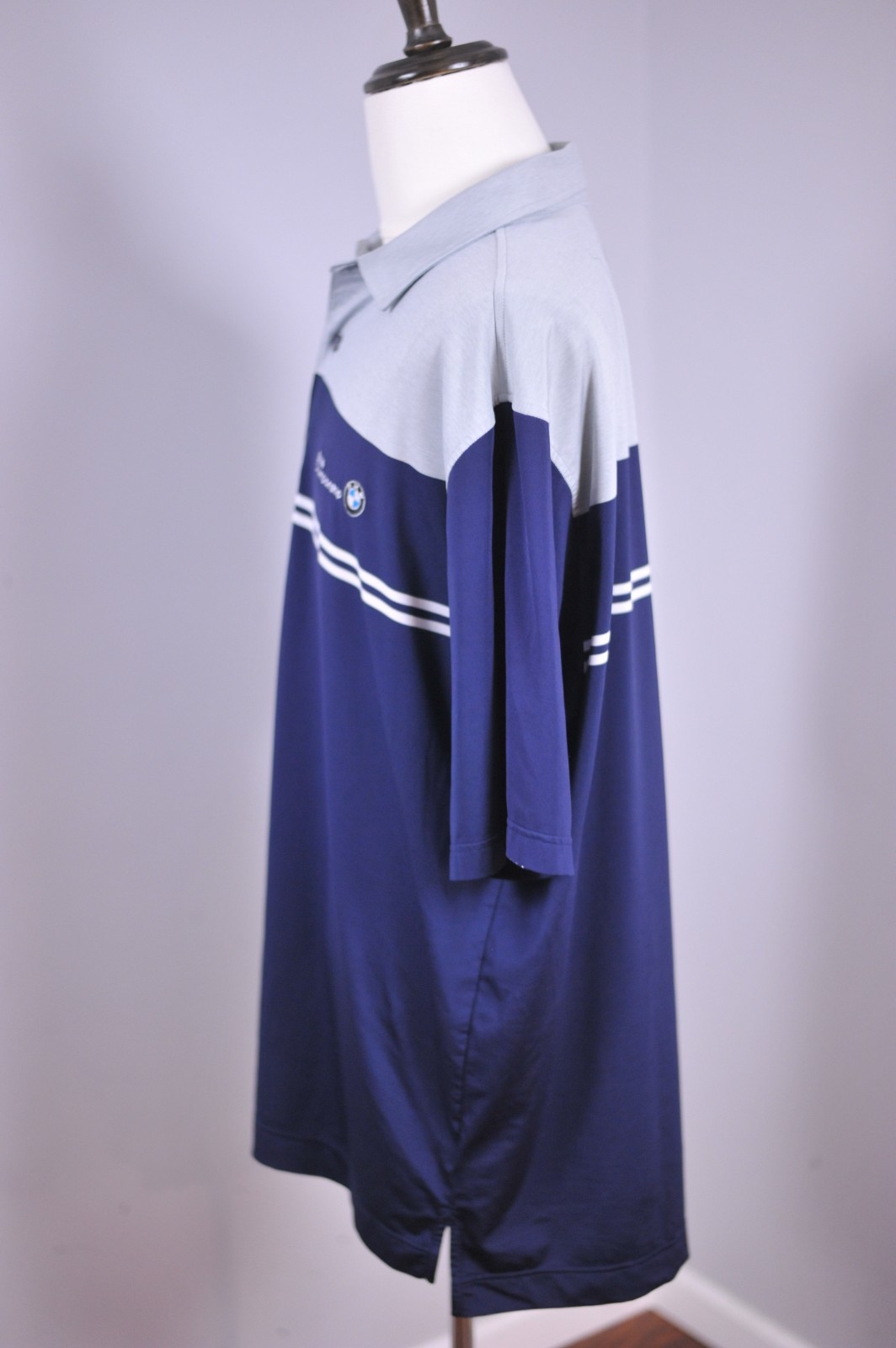 FootJoy Performance Golf Polo Shirt BMW Championship Navy/Gray Men's 2XL gallery