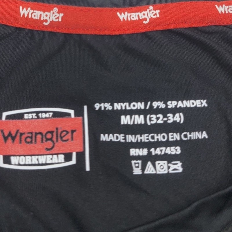 Wrangler Shirt Men M Black Workwear Wicking Compression Crossfit Training Gymrat gallery