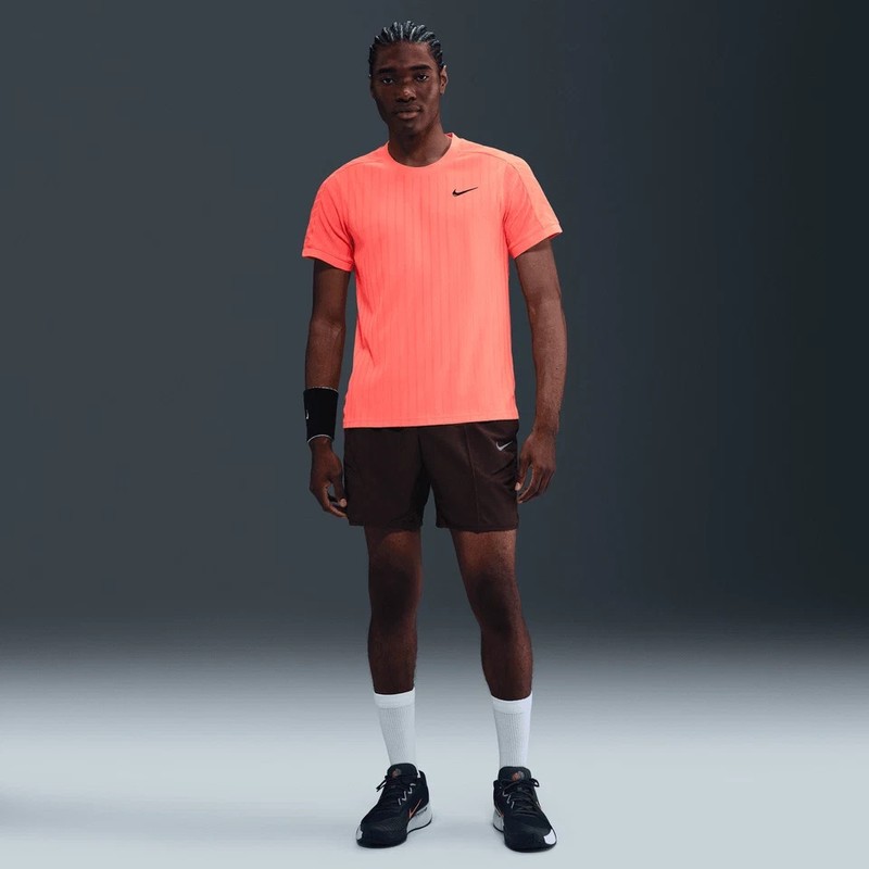Nike Court Dri-FIT ADV Tennis Slam T-Shirt Mens Size Medium M Bright Mango NWT gallery
