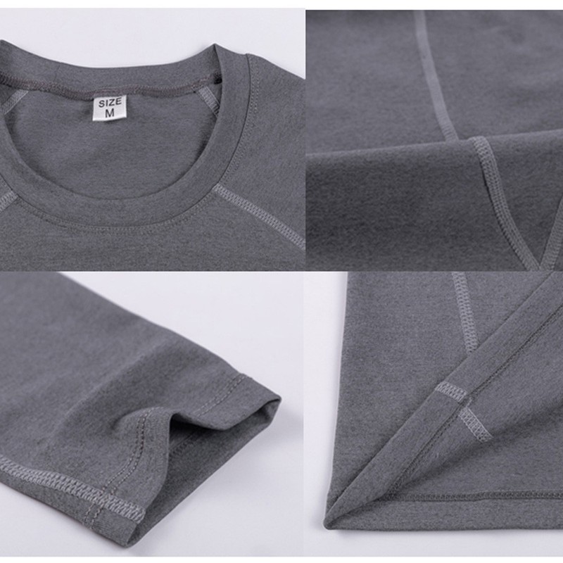 Men’s Elastic Long Sleeve T-Shirt Running Training Athletic Tight Sportswear gallery