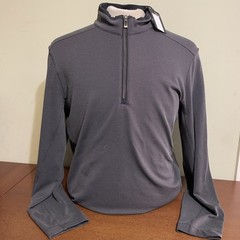 Dunning 1/4 Zip Golf Pullover Mens Medium Black Grey New Nwt D7F25K919