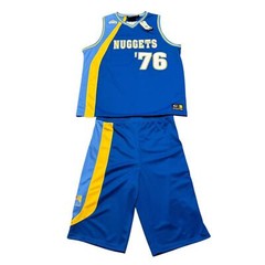 NWT Vintage Basketball Jersey Shorts Set Mens XXL Denver Nuggets NBA G-III NOS
