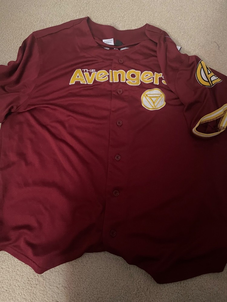 Marvel Avengers #63 Tony Stark Baseball Jersey Men's Size XXL