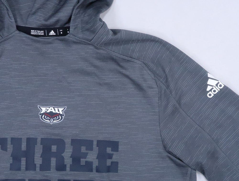 Adidas Game Mode Training Hoodie Onix MEDIUM FAU FLORIDA ATLANTIC UNIVERSITY