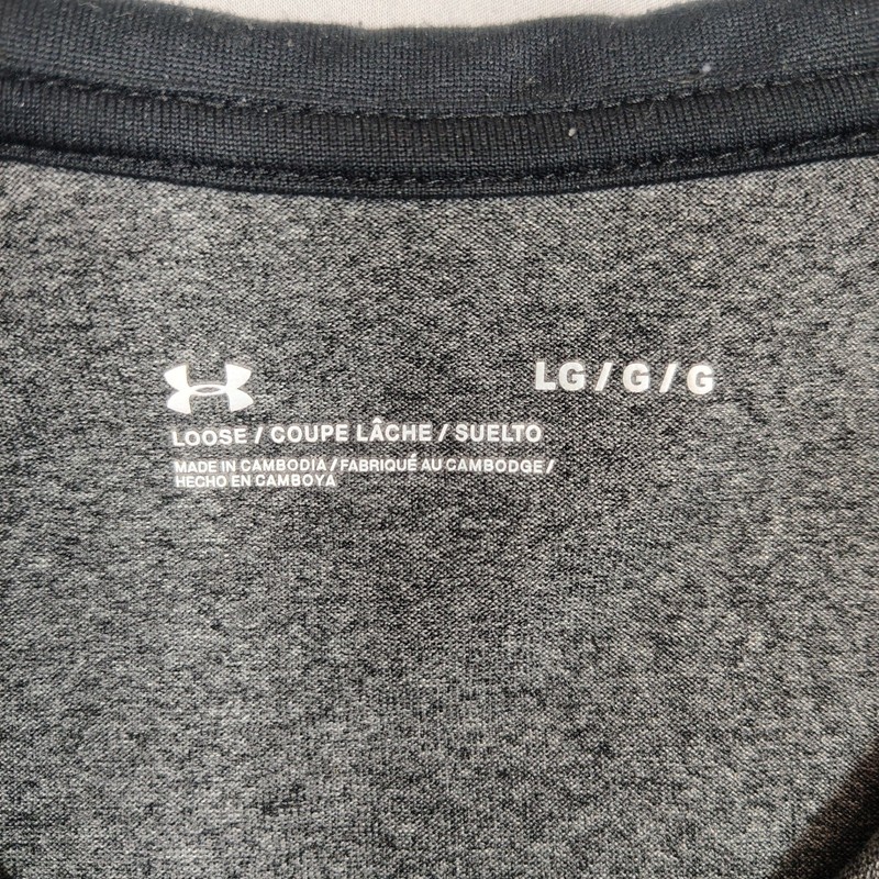 Under Armour Pullover Mens Large Grey 1/4 Zip Tech Heathered Polyester 1328495 gallery