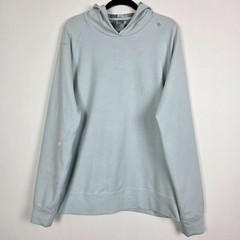Lululemon Activewear Stretch Mens 2XL Long Sleeve Light Blue Pullover Hoodie