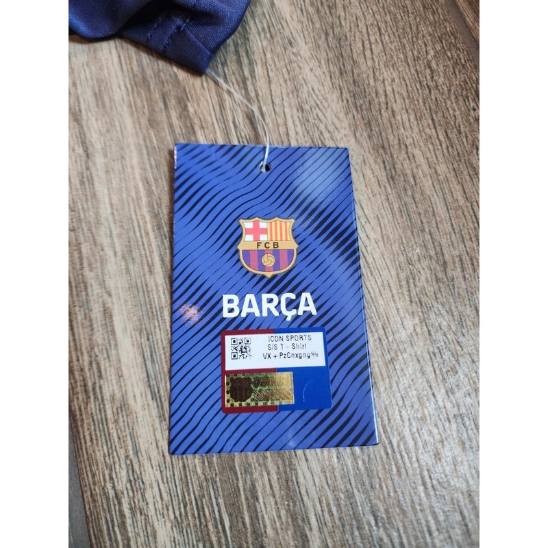 FC Barcelona Soccer Jersey Mens Medium Navy Red Icon Sports FCB Gameday NWT gallery