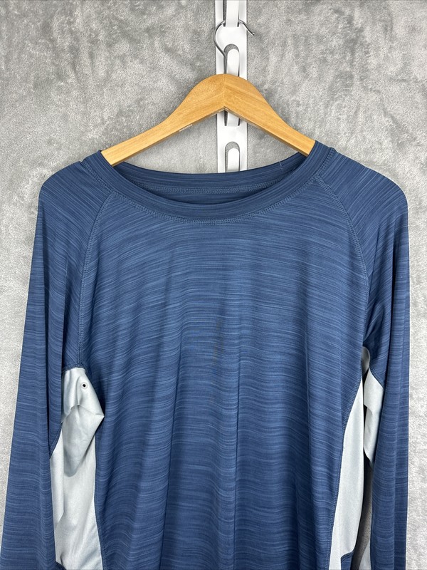 Hang 10 UV Protection Size XL Blue And Gray Surf Shirt Pocket In Back gallery