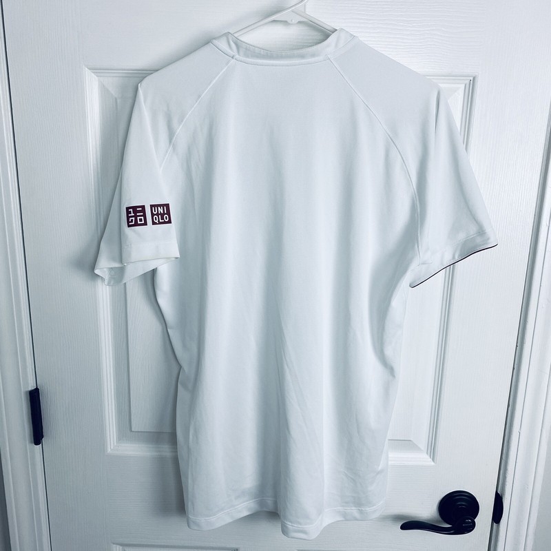 Uniqlo Roger Federer RF 2018 Wimbledon Henley Polo Tennis Shirt DRY-EX M(L) Nike gallery
