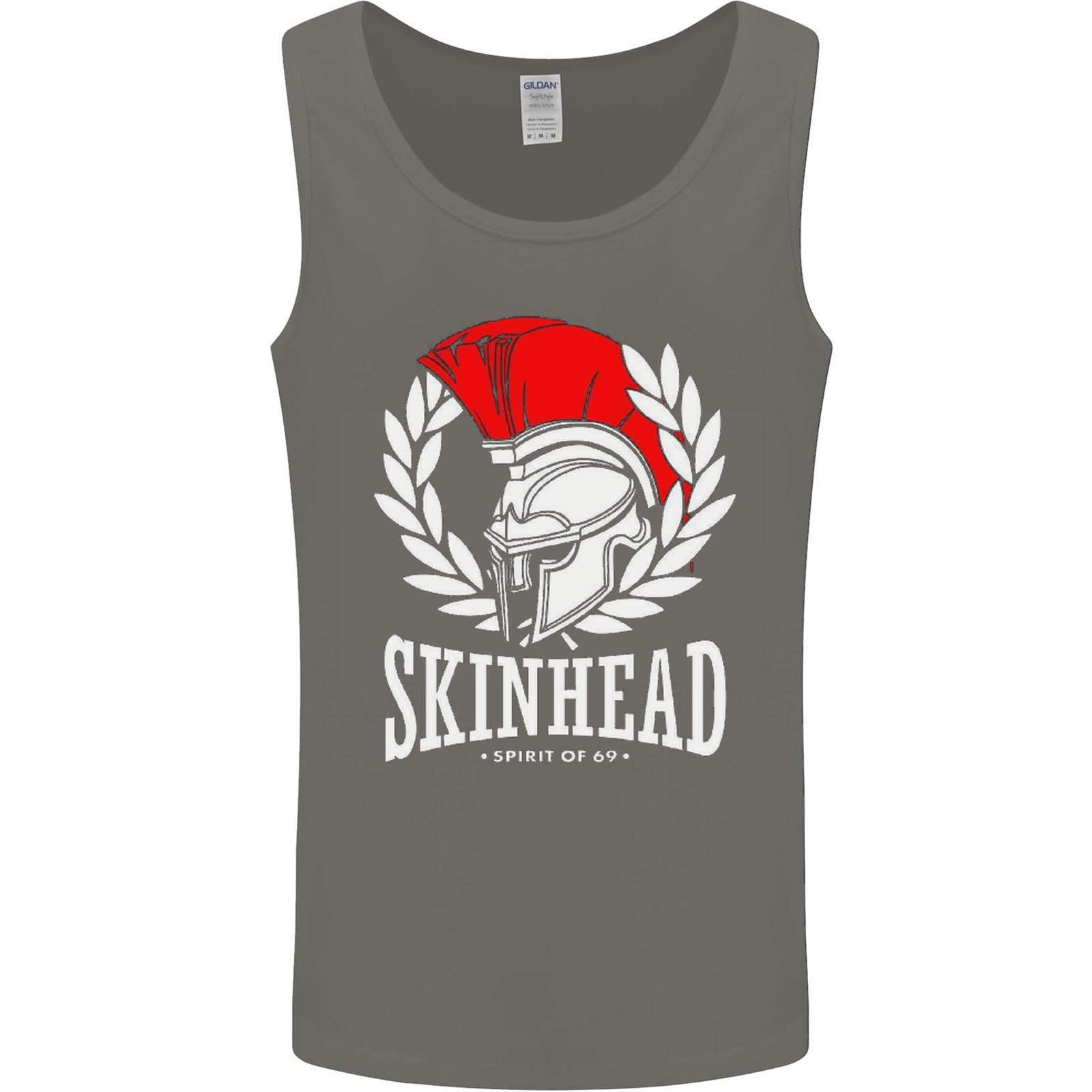 Skinhead Roman Trojan Helmet Punk Music Mens Vest Tank Top gallery