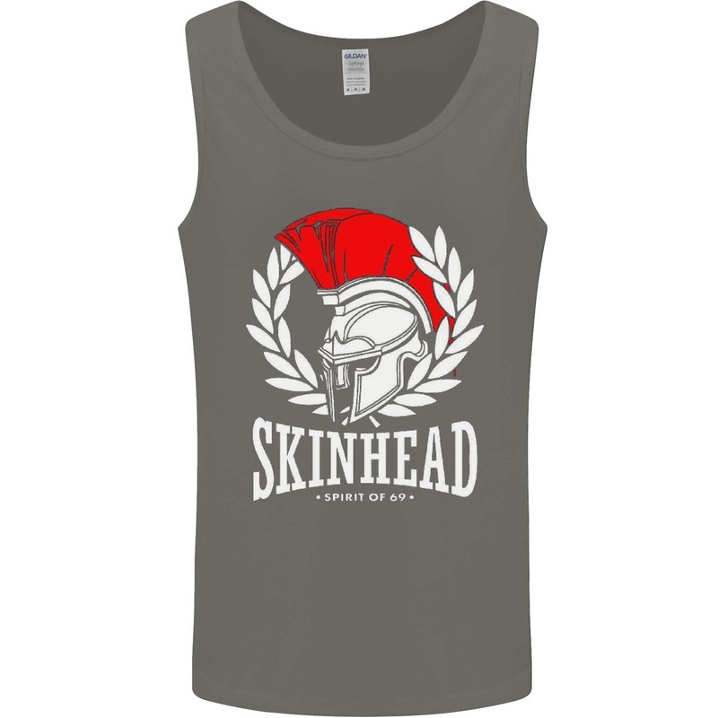 Skinhead Roman Trojan Helmet Punk Music Mens Vest Tank Top gallery