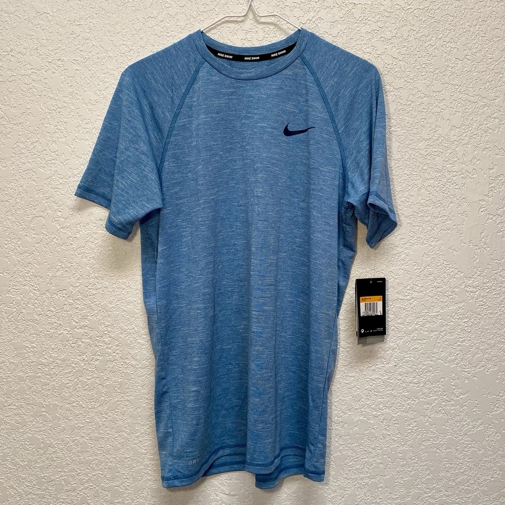 Nike Swim T-Shirt Men’s S Blue Hydroguard Short Sleeve UV Protection Tee Shirt