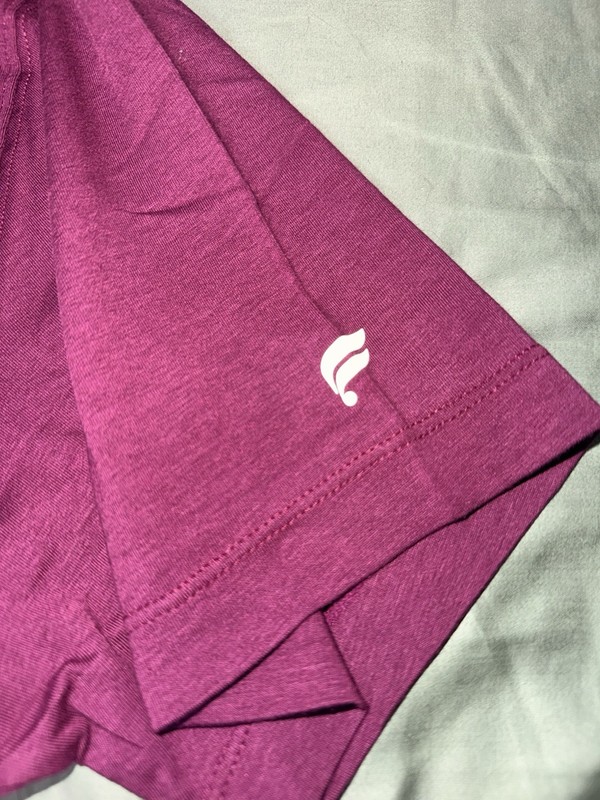 NWT Fabletics 24-7 Tee - Moisture Wicking Fabric - Berry Crush (LARGE) gallery