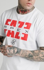 SikSilk Men’s X Faze Apex Standard Square Hem Tee T-Shirt White XXS