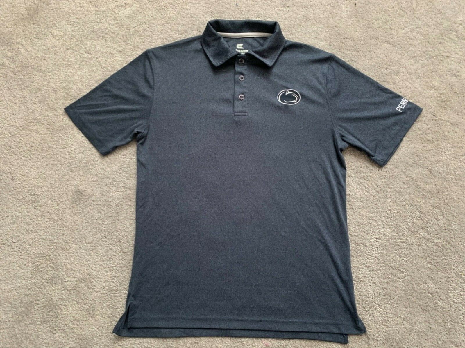 Penn State Nittany Lions Embroidered Logo Polo shirt Mens Sz M NCAA Sports Blue gallery