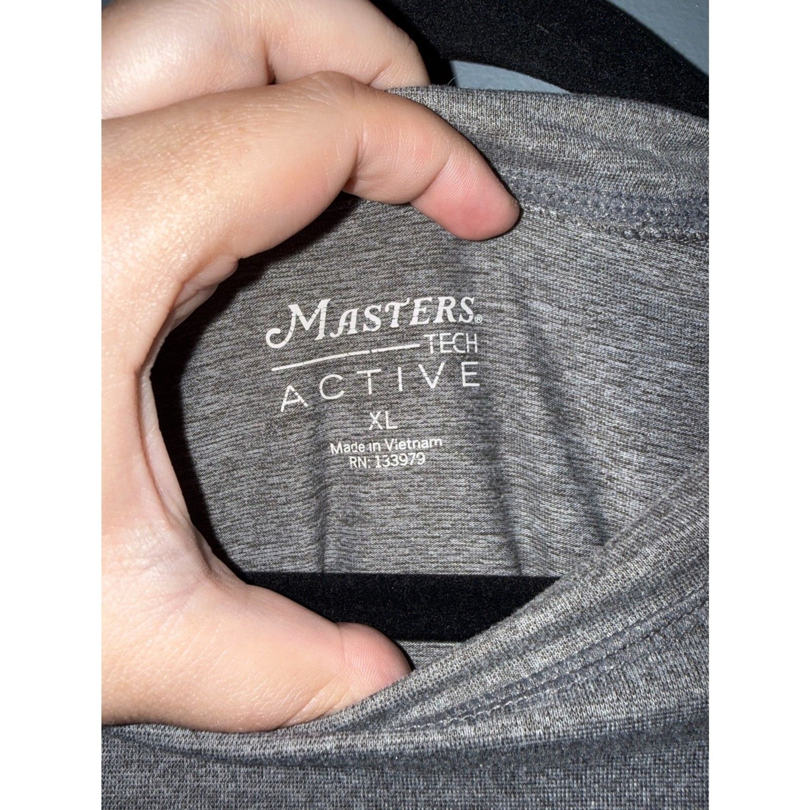Masters Tech Active Augusta National Grey Long Sleeve Shirt | Size XL | Golf gallery