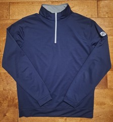 Peter Millar Men’s Medium Long-Sleeve 1/4 Zip Pullover Blue Golf Stretch EUC