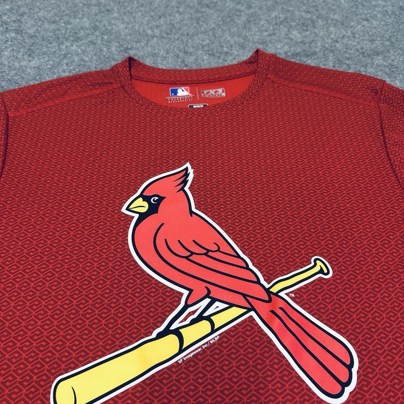 MLB St. Louis Cardinals Shirt Men's Medium TX3 Cool Performance Graphic Tee gallery