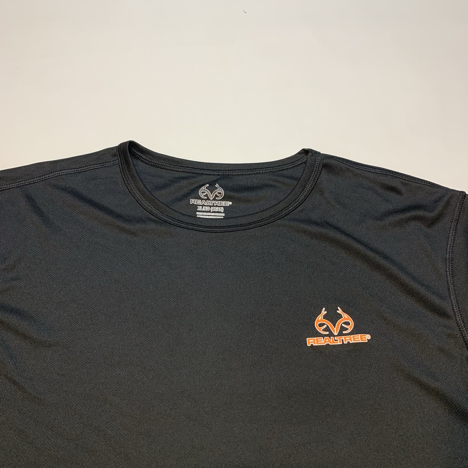 Realtree Men's Long Sleeve Black/Orange (XL) Base Layer Hunting Hiking Fishing gallery