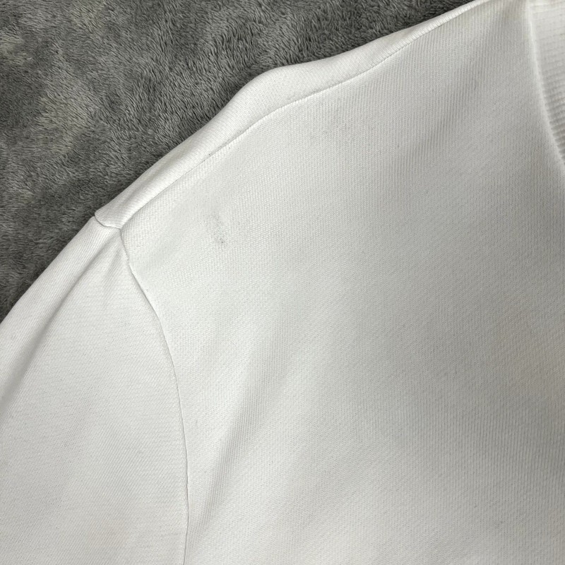 Hugo Boss Cotton Terry Sweatshirt Men L White Streetwear Reverse Spellout gallery