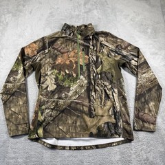 LL Bean Pullover Mens Medium Brown Mossy Oak Camo Hunting Outdoor Hiking Camping