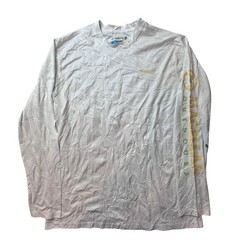Magellan Fishing Shirt Mens L White Fish Gear Casting Crew Long Sleeve Logo Spot