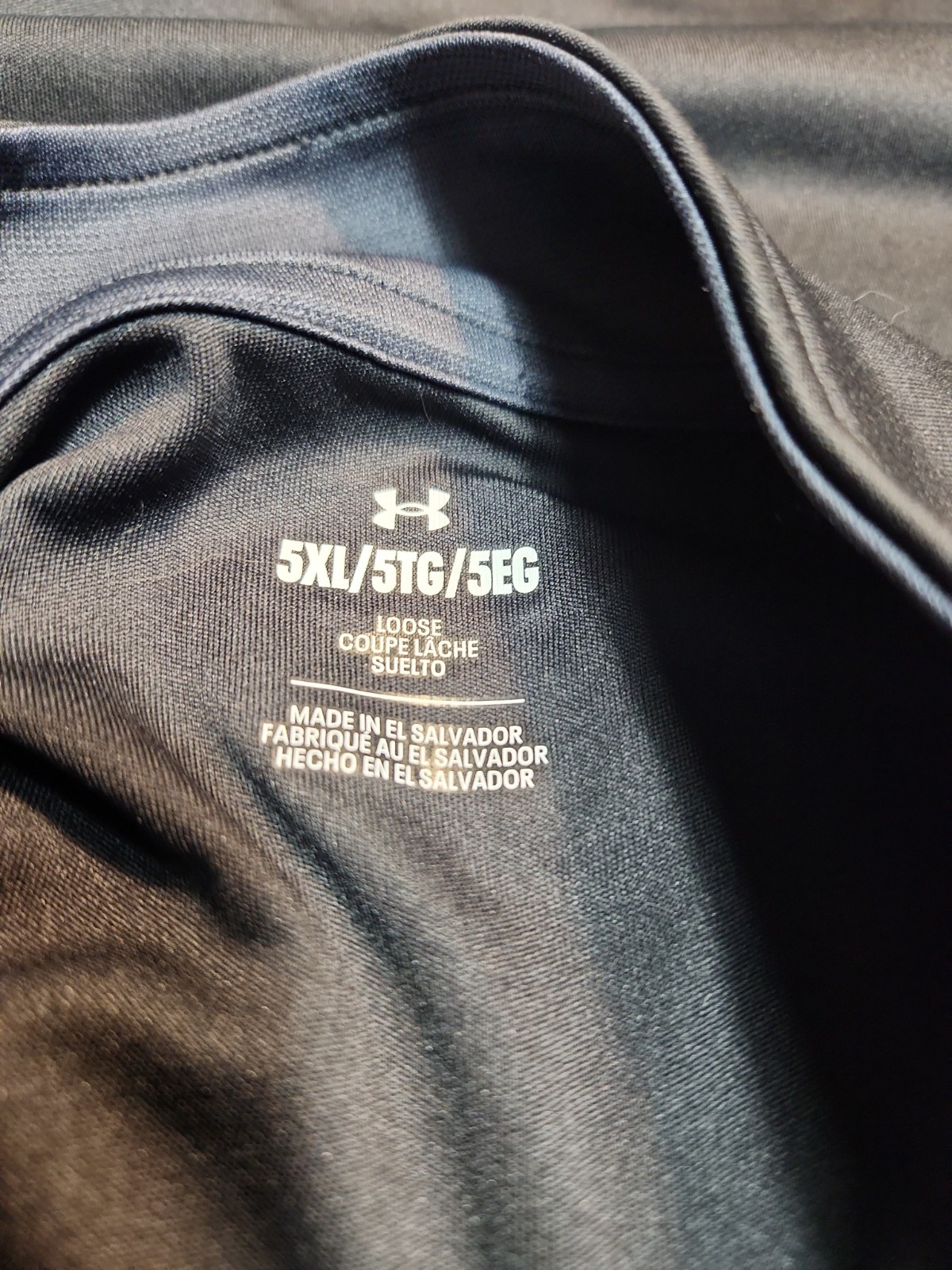 Under Armour 1/4 Zip Long Sleeve Golf Pullover Shirt Mens 5XL Black Lightweight gallery