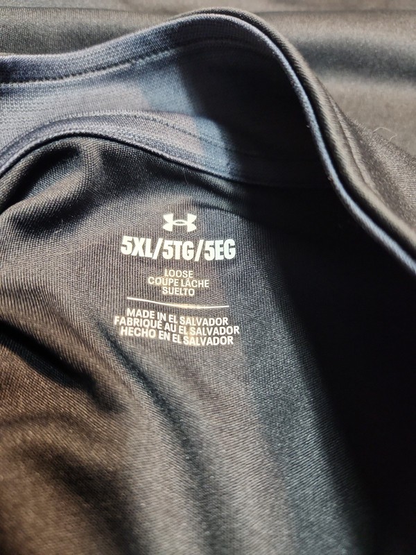 Under Armour 1/4 Zip Long Sleeve Golf Pullover Shirt Mens 5XL Black Lightweight gallery