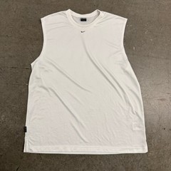Nike Dri-FIT Mesh Sleeveless Training Shirt Mens XL White Basketball Tank Top