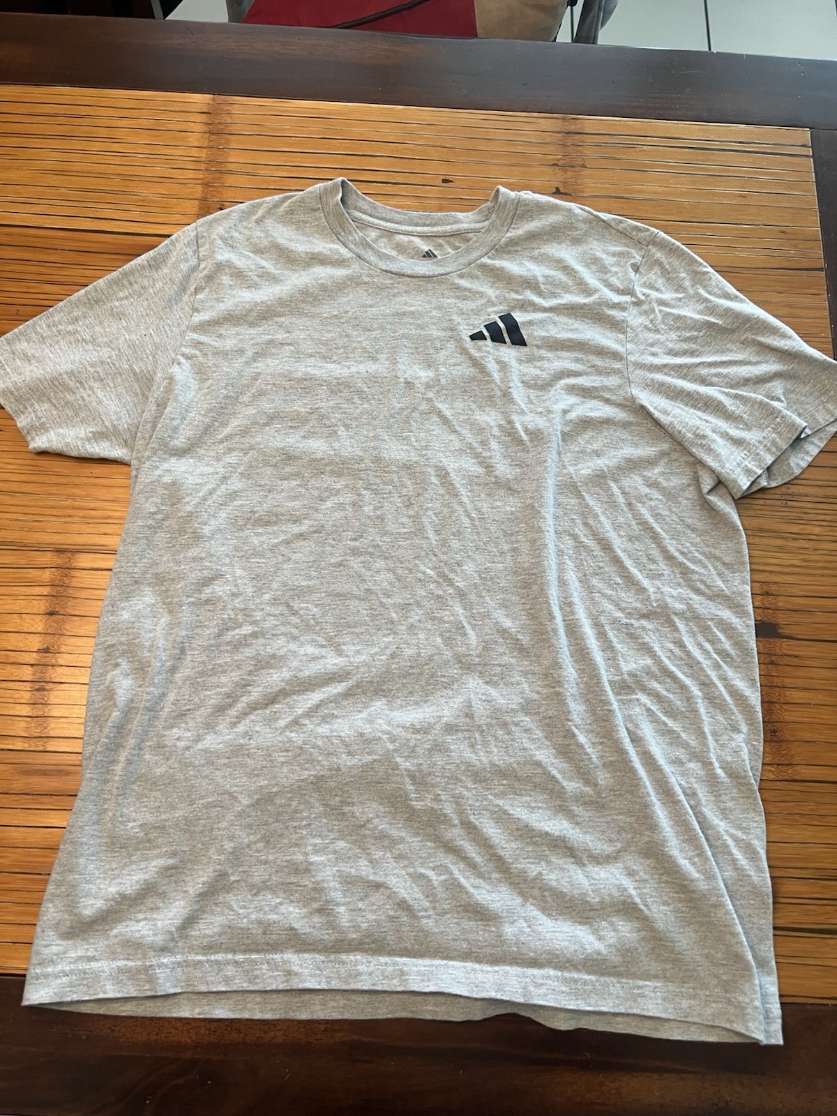 Adidas Grey Logo T-Shirt Men L! gallery