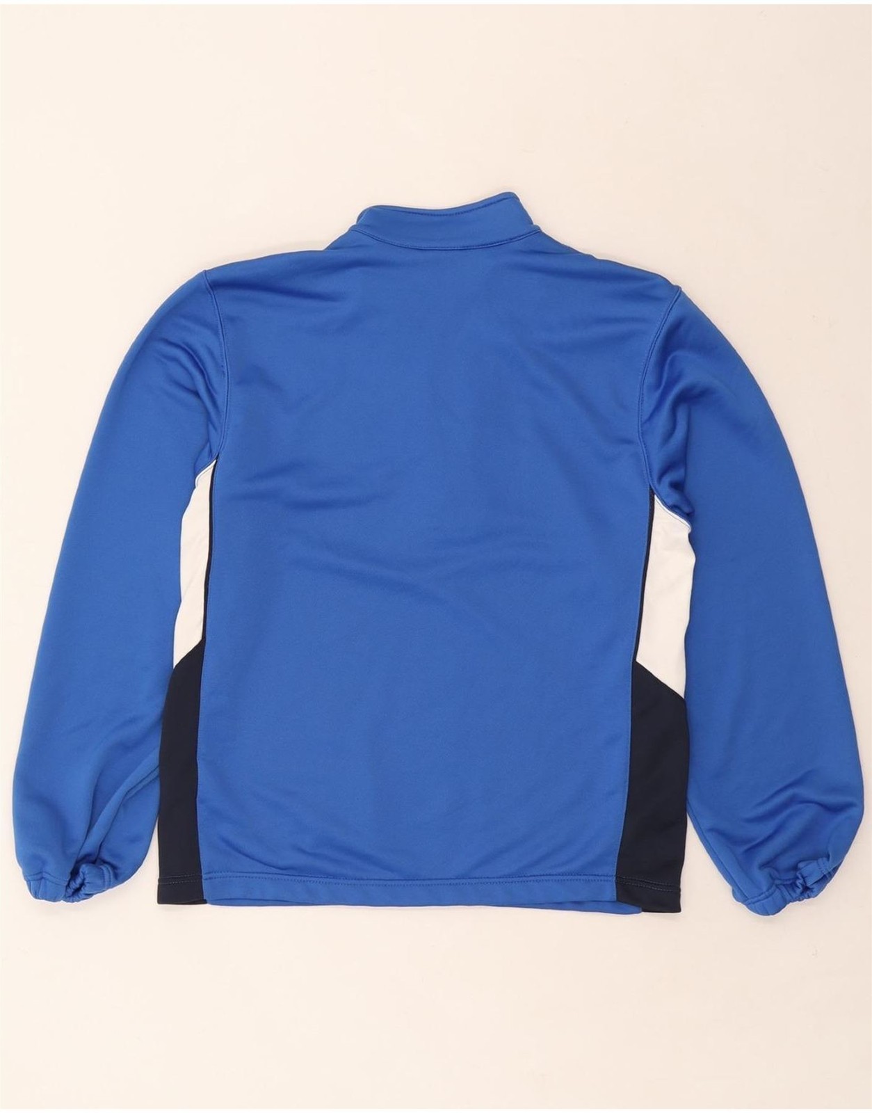 NIKE Mens Dri Fit Pullover Tracksuit Top UK 36/38 Small Blue Colourblock DV15 gallery