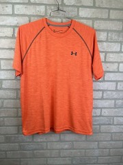 Under Armour Shirt Adult Small Orange The Tech Tee Loose HeatGear Athleisure XL