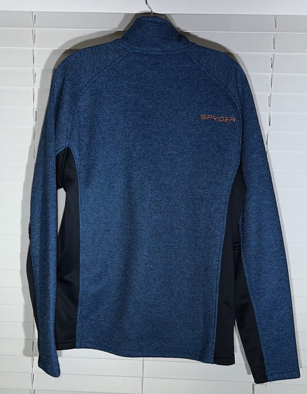 Awesome Spyder 12 Zip Pull-over Men's M Blue and Orange gallery