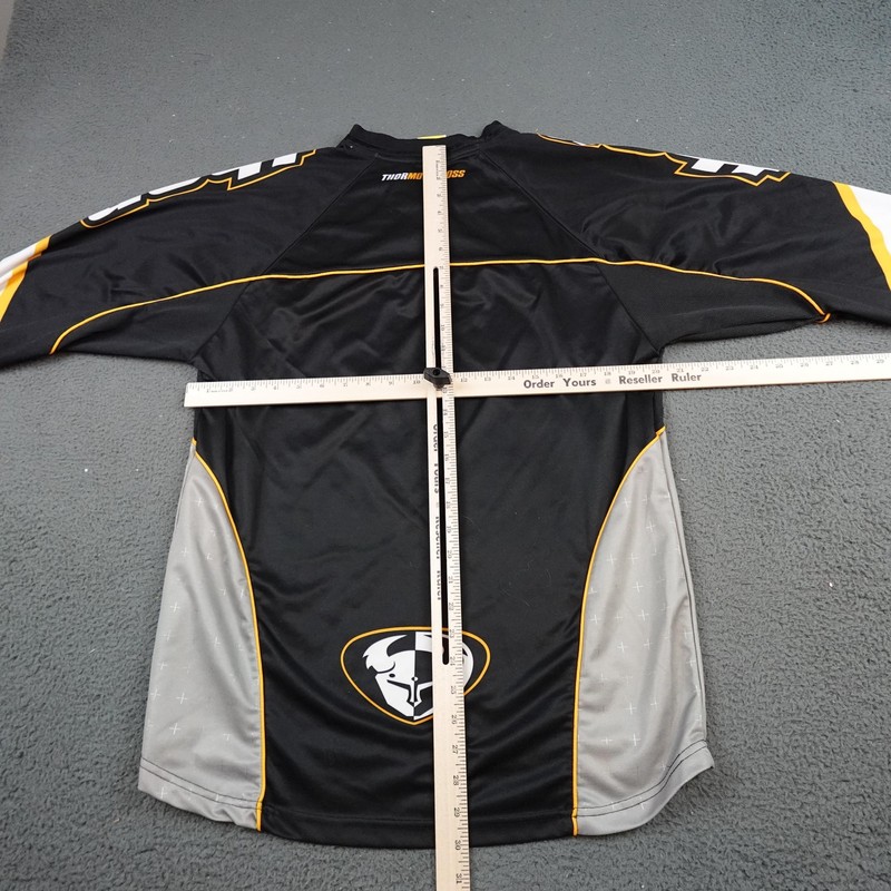 Thor Motocross Jersey Shirt Mens Medium Black Long Sleeve C4 Core Racing MX gallery