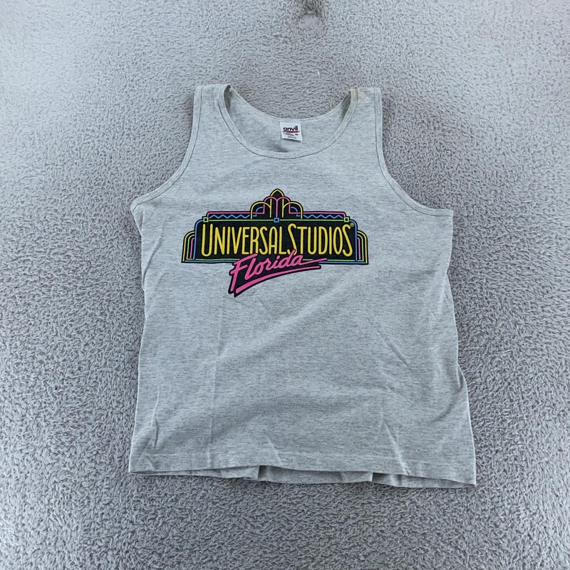 Vintage Universal Studios Florida Tank Top Shirt Mens BOXY Small 90s Tee gallery