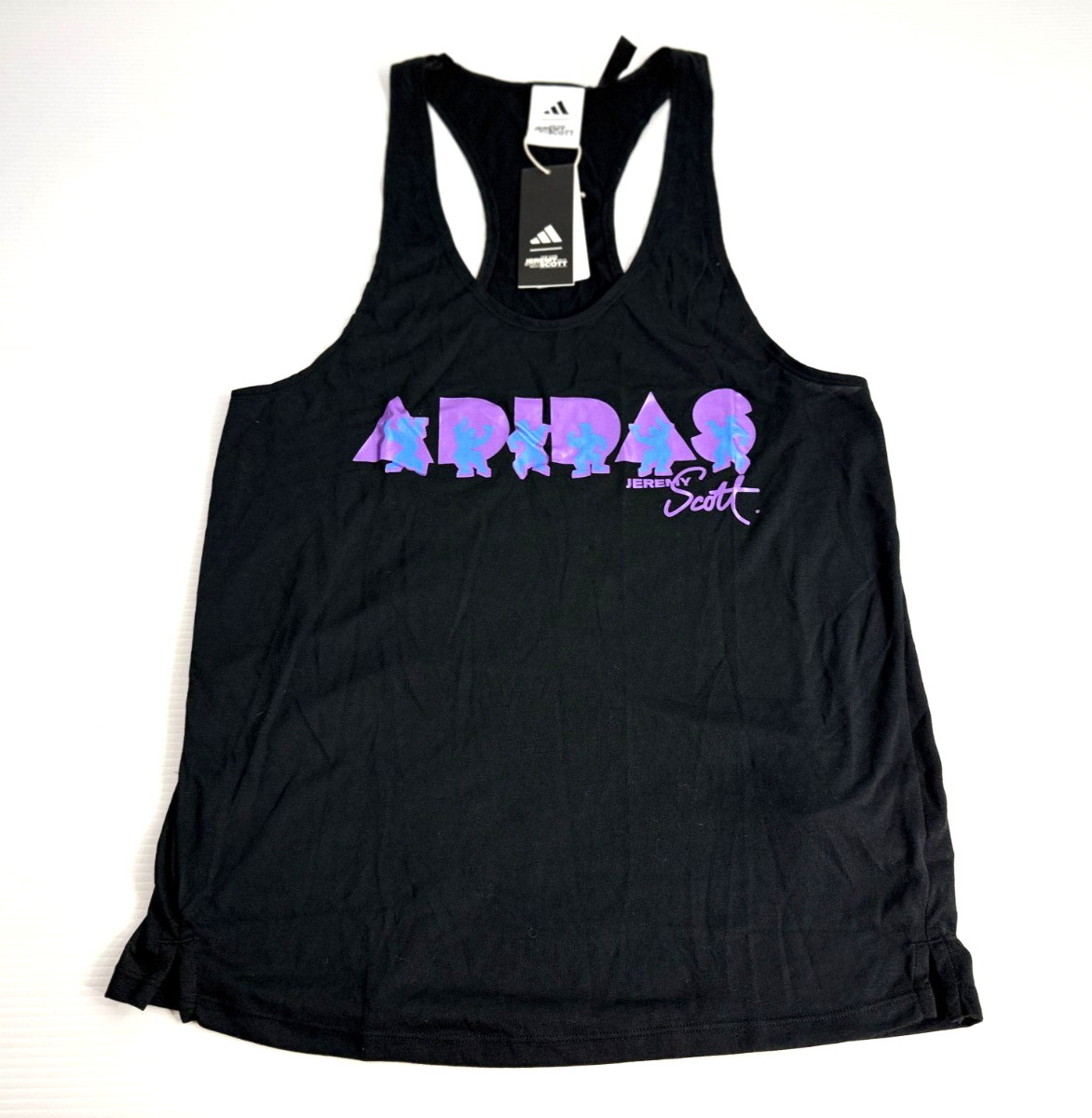 Adidas X Jeremy Scott Slim Fit Tank Top Black Men's Size Small JL7623 gallery